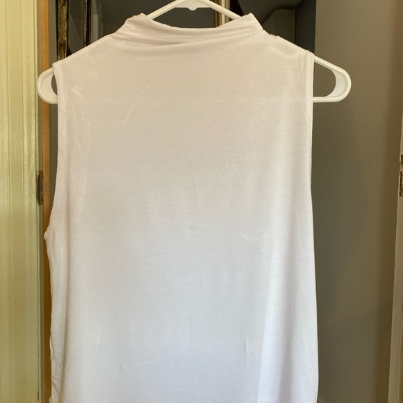 Babaton Vince White Mock Neck Top - Picture 4 of 4